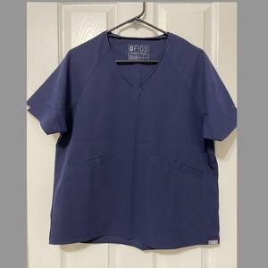 FIGS Limited Edition Scrub Top (Navy Blue, Size Medium)